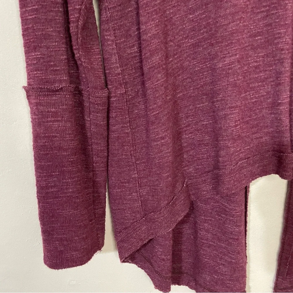 Free People Open Back Knit Turtleneck Plum Sz. M
